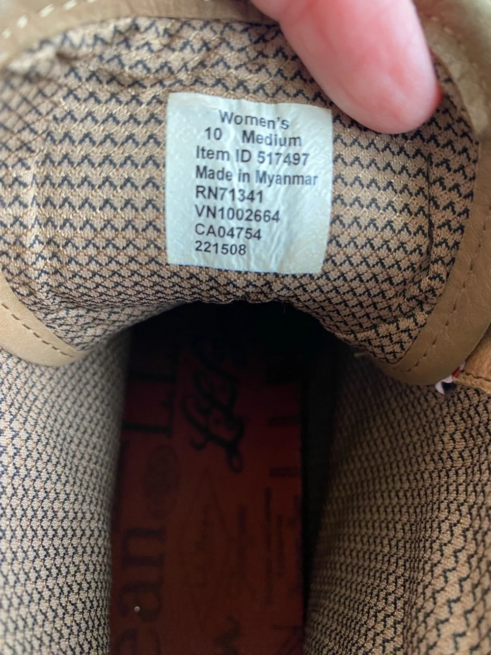 L.L. Bean Bar Harbor Duck Boots Womens 10 Brown Suede Cranberry Rubber Primaloft